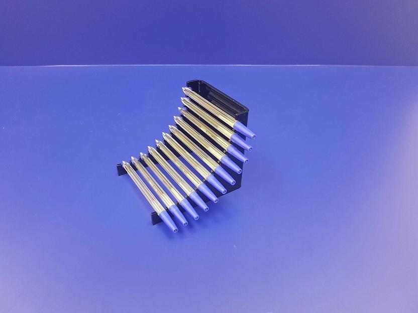 Подставка для ручек карандашей кистей11 секции (горка радиус, цвет черный) фото 3