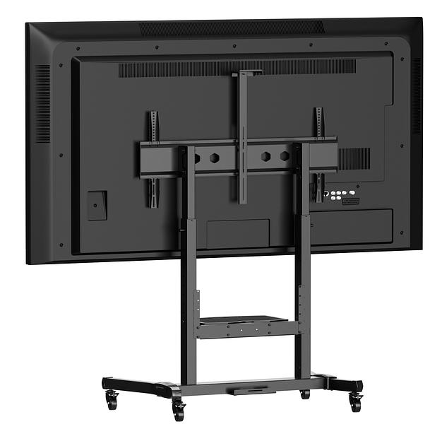 ONKRON TS1991-B черный, стойка для телевизора с кронштейном 50"-100", мобильная фото 4