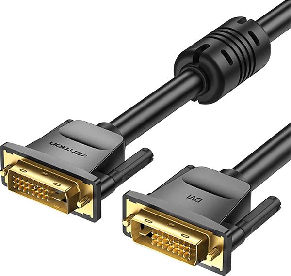Кабель Vention DVI-D Dual link 25M/25M с ферритовым фильтром - 2м. Кабель Vention DVI-D(m)/DVI-D(m) - 2 м (EAABH) фото 1