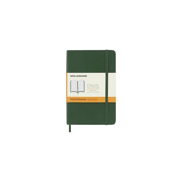 Блокнот Moleskine Classic Soft, 192стр, в линейку, мягкая обложка, зеленый [qp611k15] фото 1