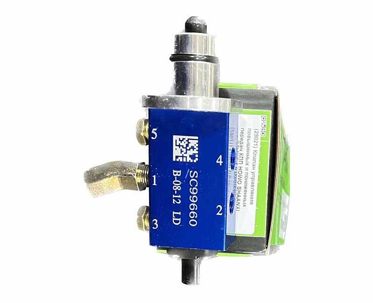 Клапан управления повышенных и пониженных передач КПП HOWO/SHAANXI F99660 фото 1