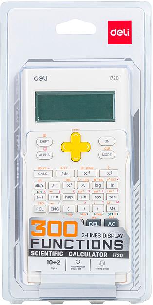 Калькулятор научный Deli E1720-white белый 12-разр. фото 6
