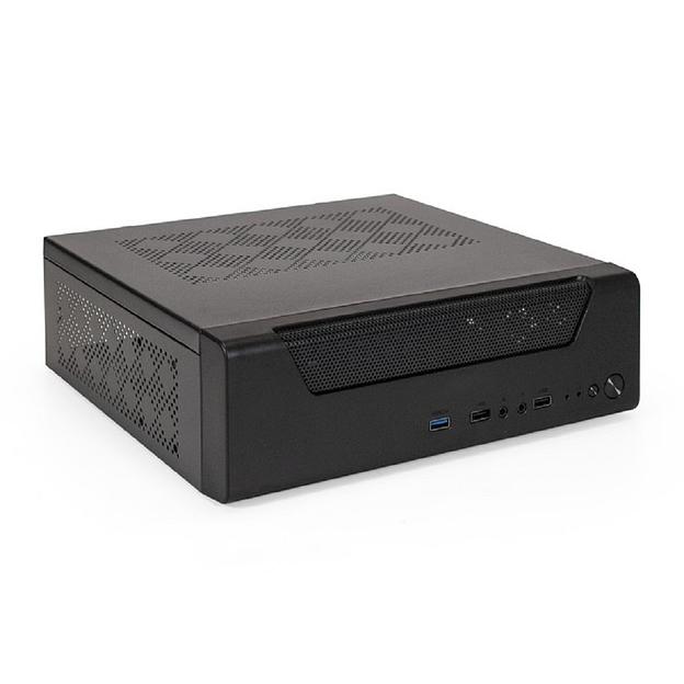 Exegate EX294019RUS Корпус Desktop ExeGate FL-102-TPS300 (mini-ITX, БП TPS300 с вент. 8см, 2*USB + 1*USB3.0, аудио, черный) фото 1