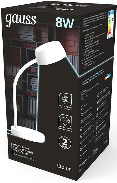 Светильник Gauss GT6011 настольный на подставке белый 8Вт фото 3