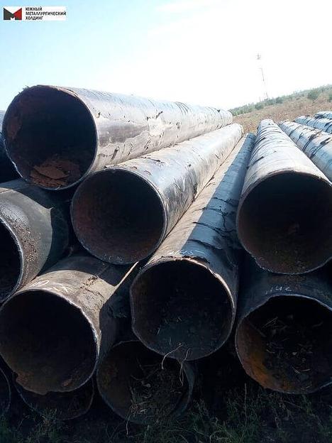 Труба бу 820 стенка 9 прямошовная газ поверхность битум фото 1