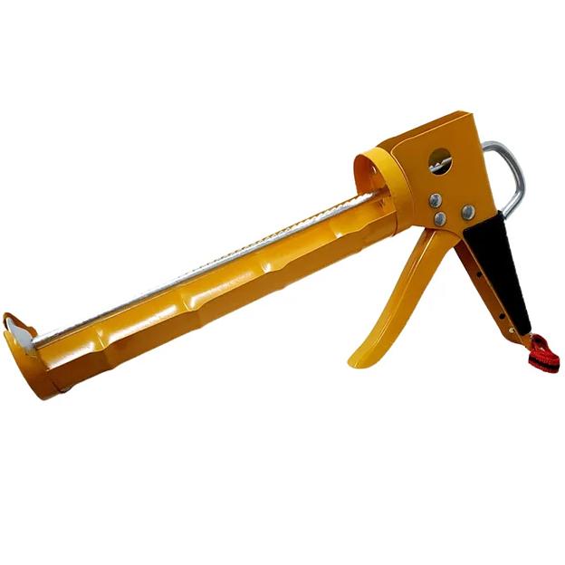 Пистолет для герметика полуоткрытый, туба металлическая фото 1