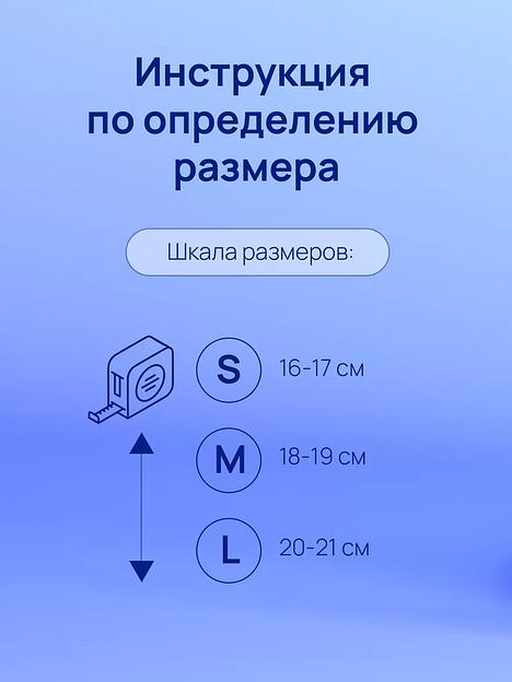 Перчатки нитриловые 100 пар, размер M, серо-голубые, опт фото 5