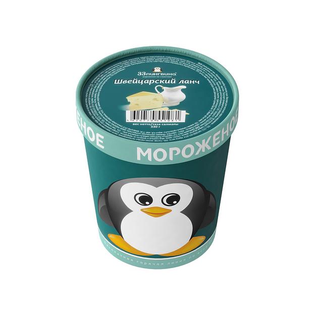 Мороженое 33 пингвина «Швейцарский ланч» 330 г, опт фото 1