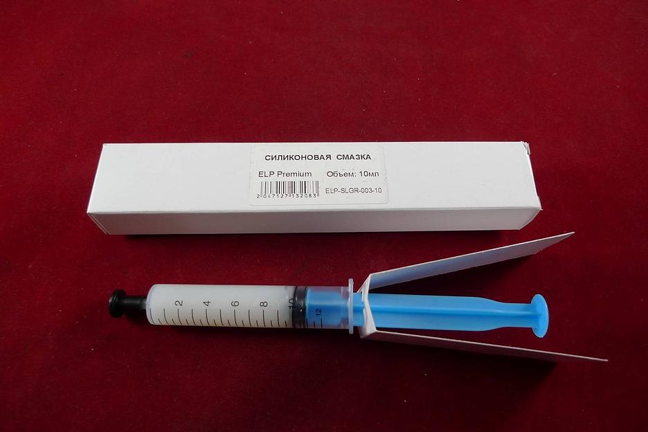 Смазка силиконовая для пластиковых деталей ELP Imaging® (10 мл. шприц в коробке) Molykote фас.Россия фото 1