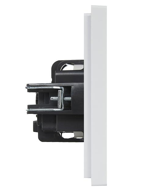 FORTE&PIANO Розетка 1-местная с заземлением без защитных шторок винтовое крепление 16А FP216 белый IEK фото 4