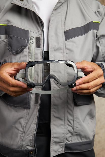 Очки закрытые защитные RUIZ1 с прозрачной линзой с непрямой вентиляцией фото 2