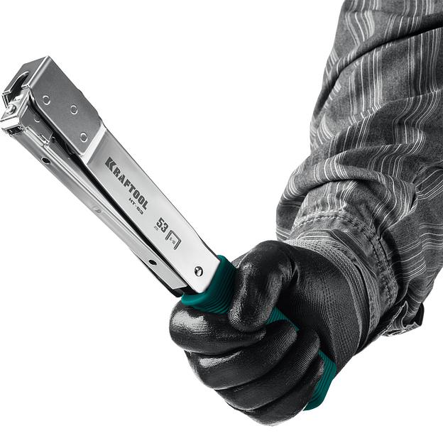 KRAFTOOL HAMMER TACKER, тип 53 (A/10/JT21) 23GA (6 - 10 мм), высокоскоростной стальной скобозабиватель (3153) фото 7
