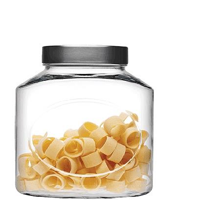 Банка для сыпучих прод. 2500 мл. 175*125*195 мм. с метал. крышкой /1/6/ фото 1