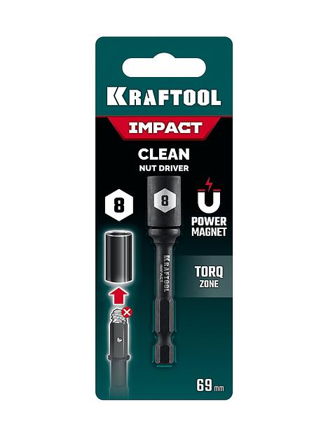 KRAFTOOL CLEAN “Nut driver”, 8 мм, бита с торцовой головкой (26371-08) фото 4