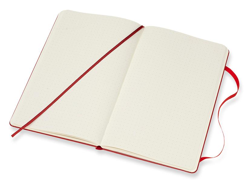 Блокнот Moleskine CLASSIC QP066F2 Large 130х210мм 240стр. пунктир твердая обложка красный фото 4