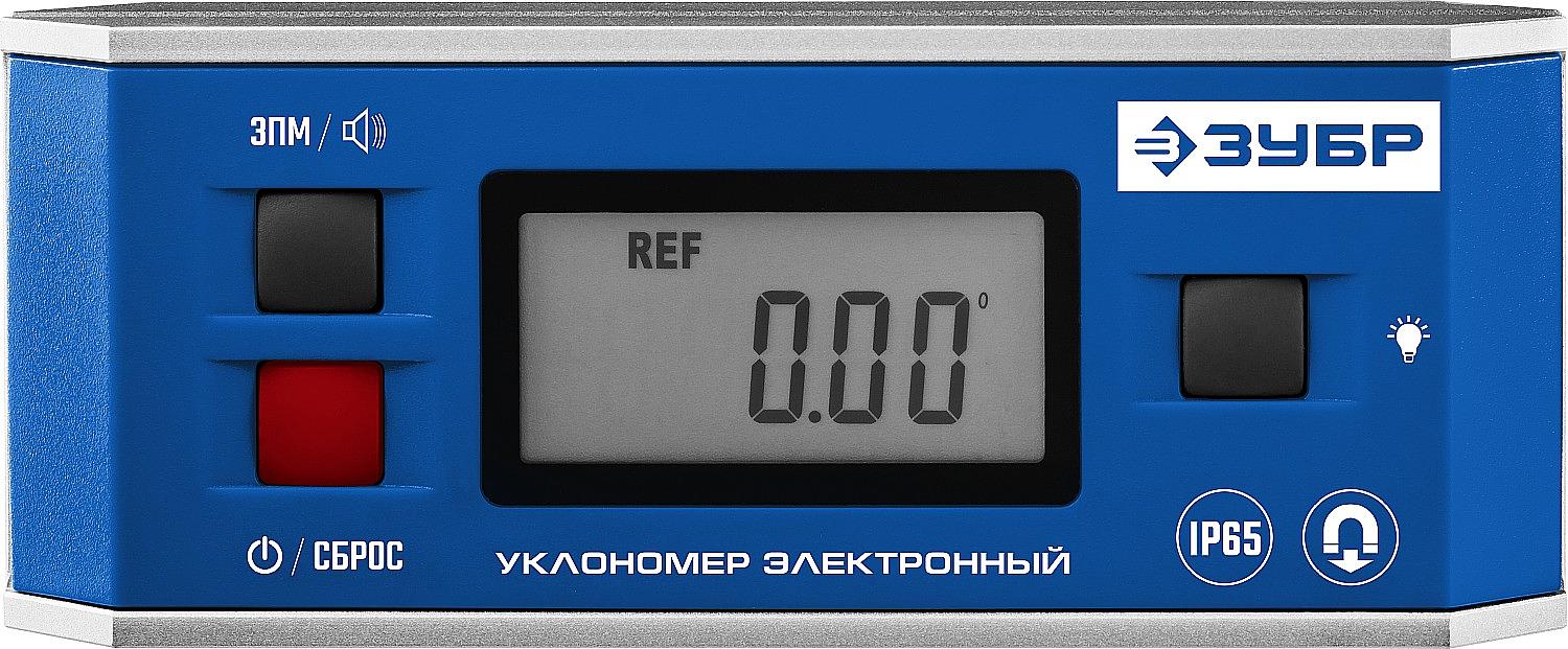 ЗУБР МИНИ, 0 - 90°, ±0.05°, электронный уровень-уклономер, Профессионал (34745) фото 5