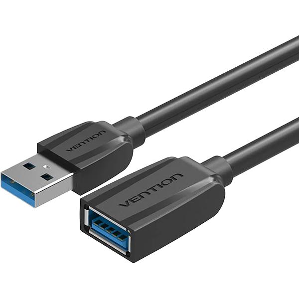 Кабель-удлинитель Vention USB 3.0 AM/AF - 1.5м Black Edition Кабель-удлинитель Vention USB 3.0 AM/AF - 1.5 м (VAS-A45-B150) фото 1