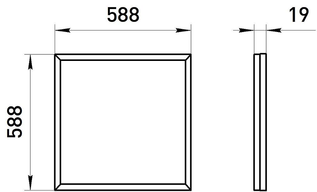 Светильник светодиодный SPO-640-3-4K-32 32Вт 4000К 3200Лм IP40 588х588х19 матовый грильято ЭРА фото 2