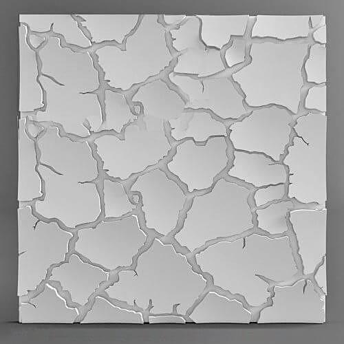 Панель гипсовая 3D эконом «Туф» 500×500 мм фото 1