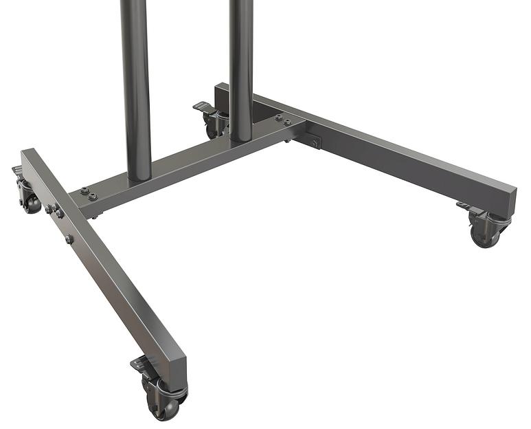 Стойка для телевизора Cactus CS-ST04 черный 37"-70" макс.68кг напольный мобильный фото 2