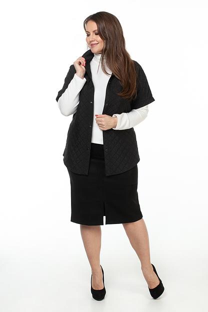 Юбка эко-замша 116/04/Черный фото 1