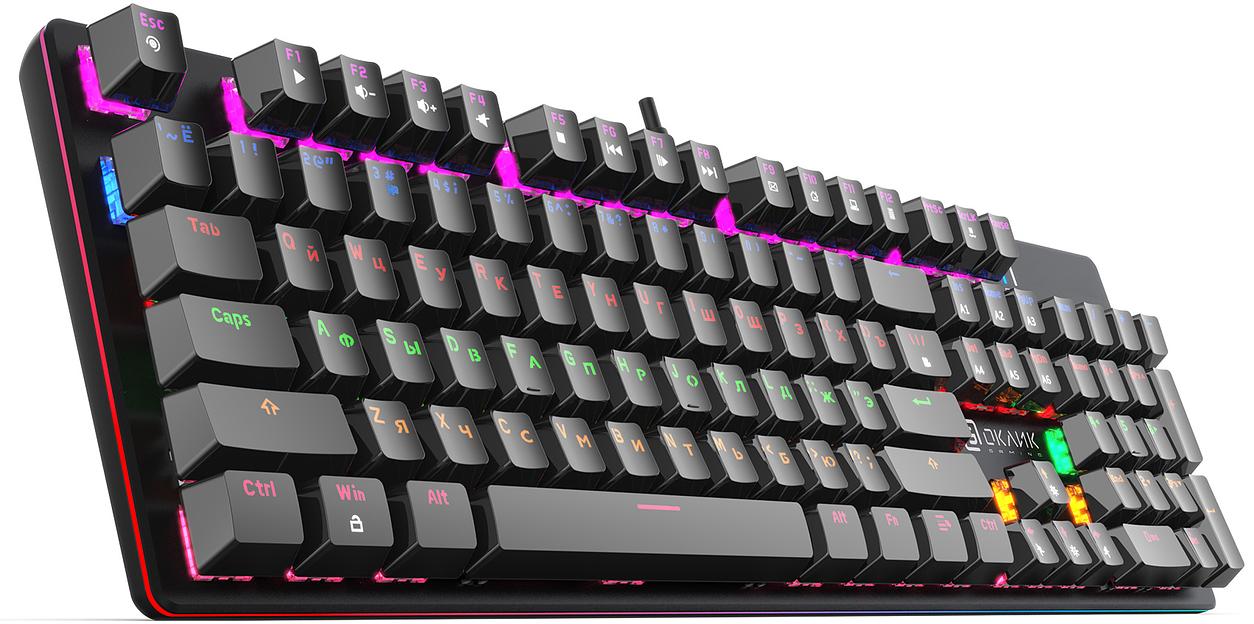 Клавиатура Оклик 990 G2 механическая черный USB Multimedia for gamer LED (1875240) фото 8