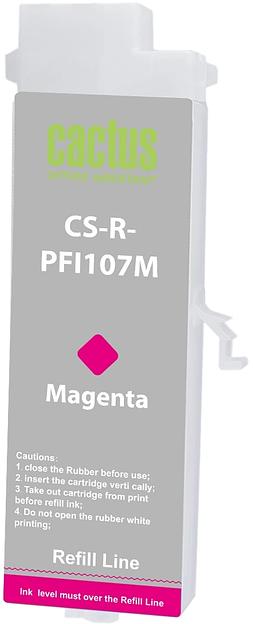 Картридж перезаправляемый струйный Cactus CS-R-PFI107M пурпурный для Canon imageProGRAF iPF670/680/685/770/780/785 фото 2