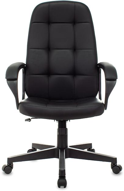 Кресло руководителя Бюрократ CH 002 черный эко.кожа крестов. пластик фото 2