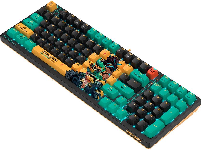 Клавиатура A4Tech Bloody AT98 Renegade механическая черный/зеленый USB for gamer LED (AT98) фото 6