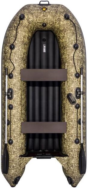 Лодка Ривьера Компакт 3200 НДНД, 3200*1500*420 мм., цвет: камуфляж камыш фото 1