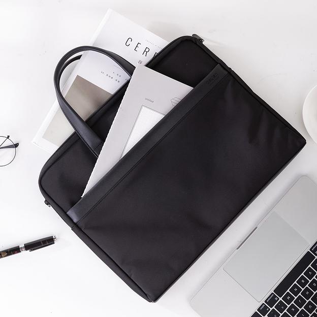 Папка-портфель Deli 63751BLACK 1 отдел. терилен черный фото 4