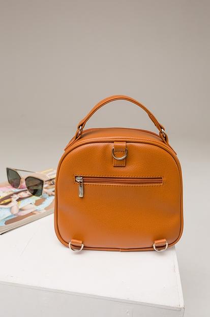 Сумка-рюкзак 2в1 светло-коричневый опт фото 7