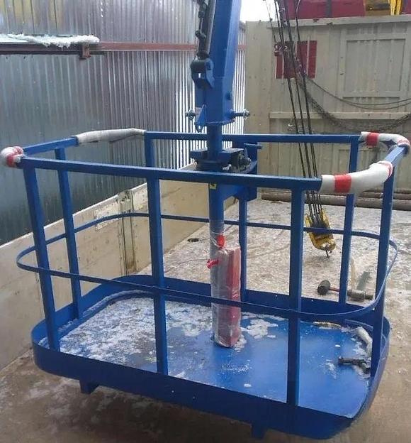 Люлька подвесная строительная синяя ОПТ фото 1