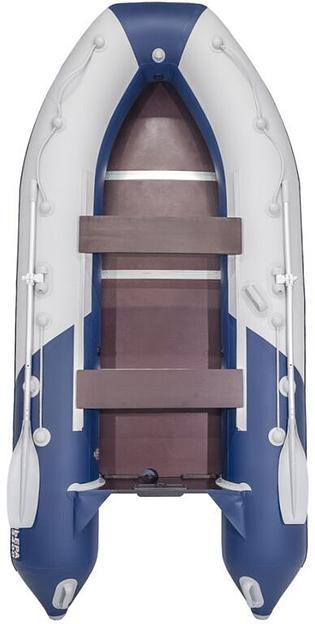 Лодка Ривьера 3400 СК Компакт, 3400*1600*460 мм., цвет: серый-синий фото 3