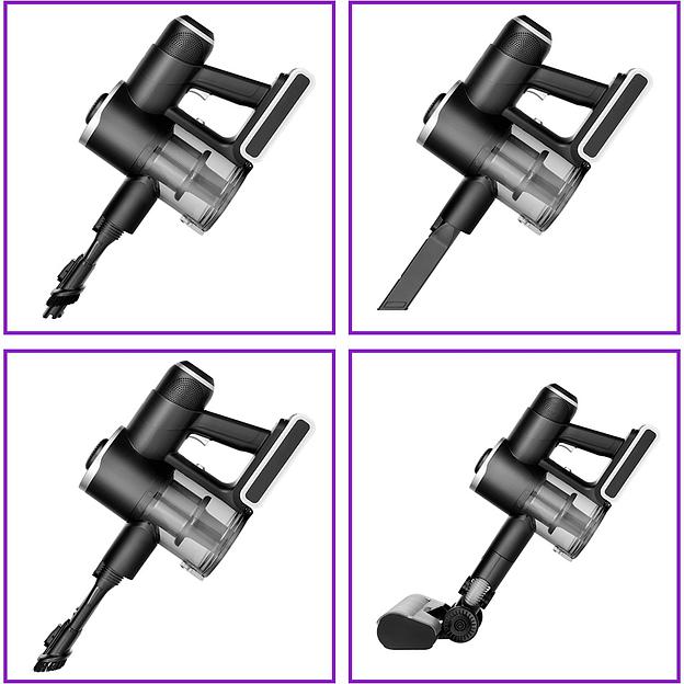 Пылесос ручной Kitfort КТ-5123 350Вт черный/серебристый фото 6