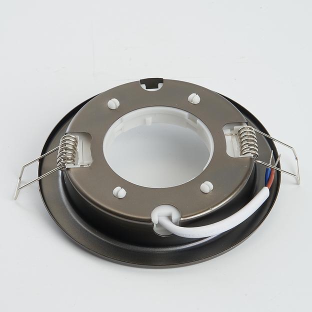 Светильник ДВО-15w GX53 без лампы черный хром фото 4