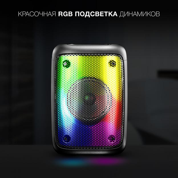 Колонка порт. Hyundai H-PS1006 черный 30W 1.0 BT 10м 1500mAh фото 7