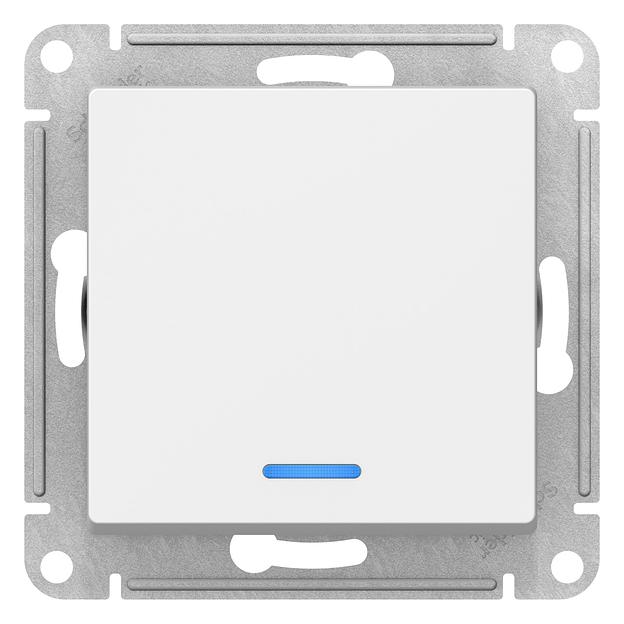 ATLASDESIGN 1-клавишный ВЫКЛЮЧАТЕЛЬ с подсветкой, сх.1а, 10АХ, механизм, ЛОТОС фото 1