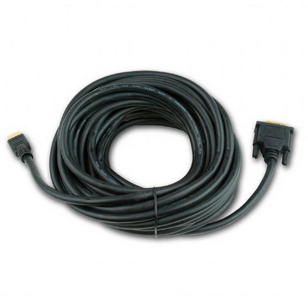 Кабель HDMI-DVI Gembird/Cablexpert CC-HDMI-DVI-6 (1.8м, 19M/19M, single link, черный, позол.разъемы, экран, пакет) (CC-HDMI-DVI-6) фото 2