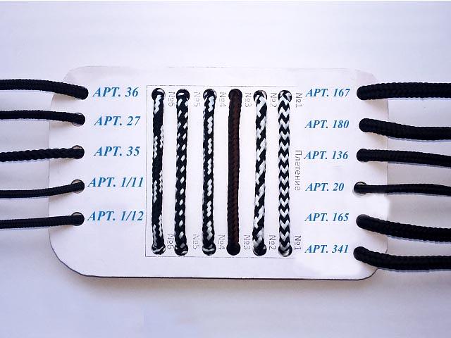 Шнурки полиэфирные для изготовления обуви ОПТ фото 1