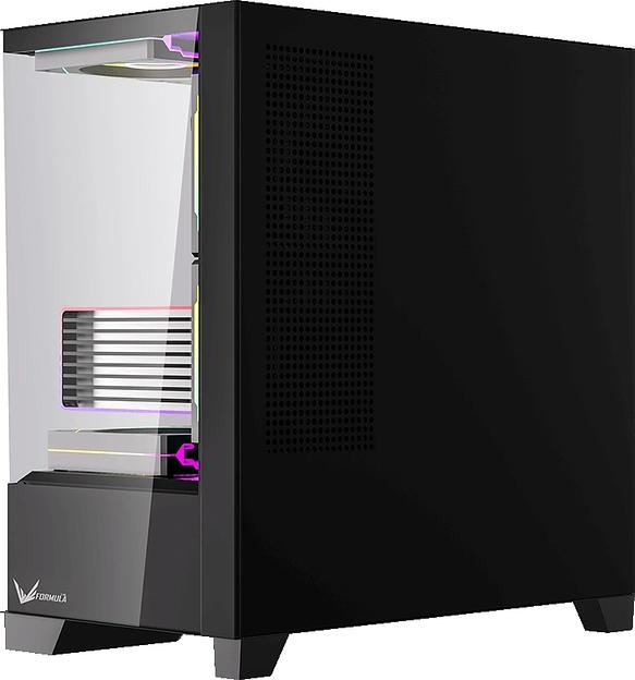 Корпус Formula Crystal Z1M Plus FR черный без БП mATX 5x120mm 2xUSB3.0 1xUSB3.1 audio bott PSU фото 7