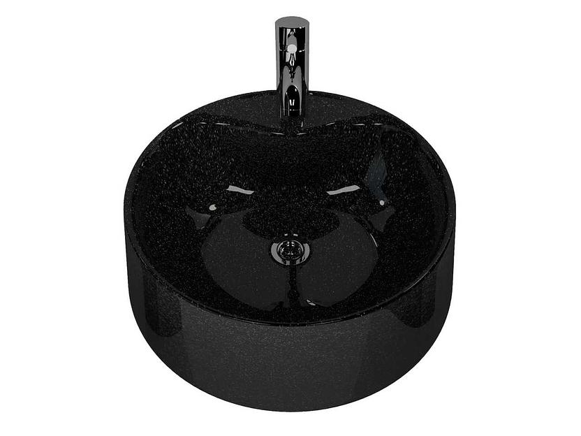 Раковина накладная для ванной комнаты Марко «Сфера чёрный металлик» ОПТ фото 2