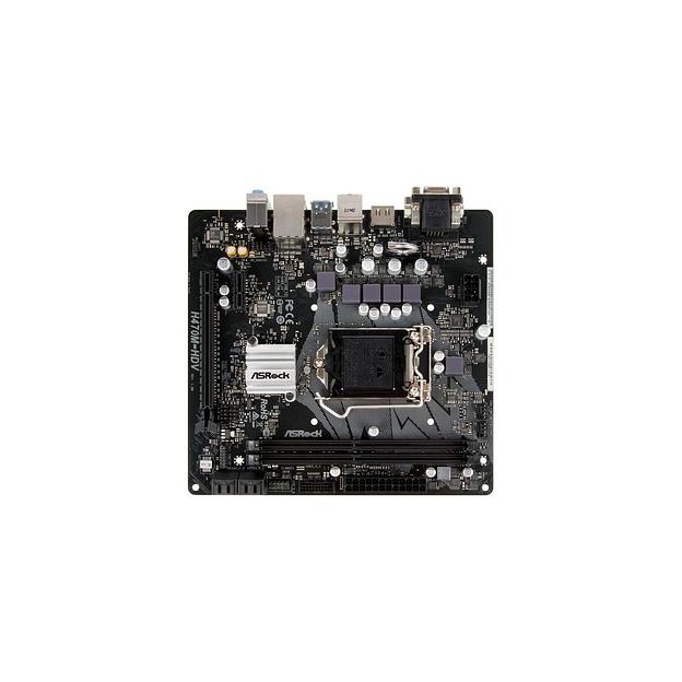 Материнская плата ASRock H470M-HDV, LGA 1200, Intel H470, mATX, Ret фото 1