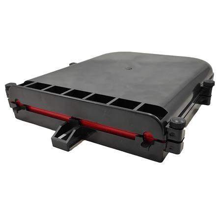 Оптическая кросс-муфта ОКМ-3023-18SC-162-М(П)-18К/2PLC8 (Черная) винты с пластиковой головкой фото 1