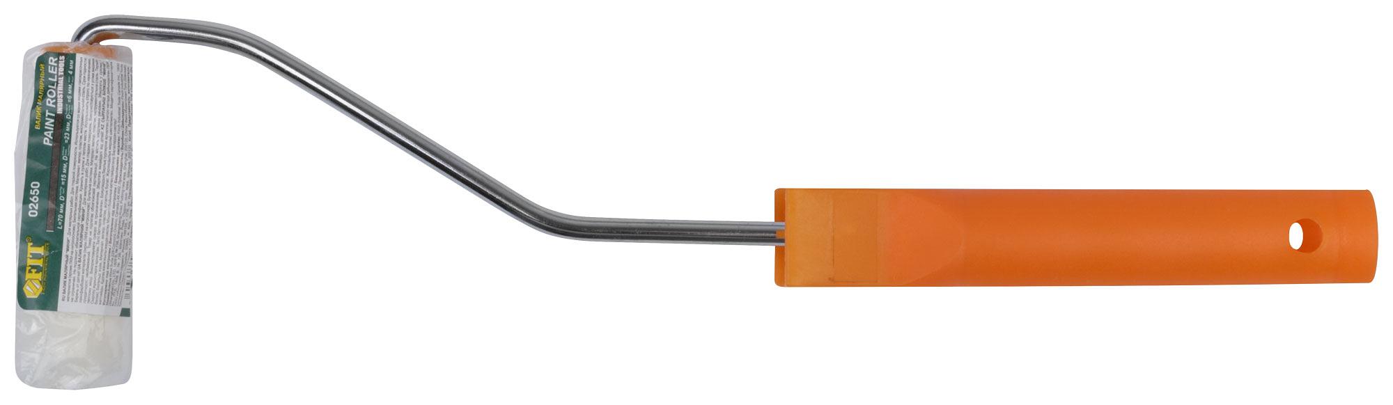 Валик велюровый ''мини'', диаметр 15/23 мм, ворс 4 мм, длина ручки 300 мм, 70 мм фото 3