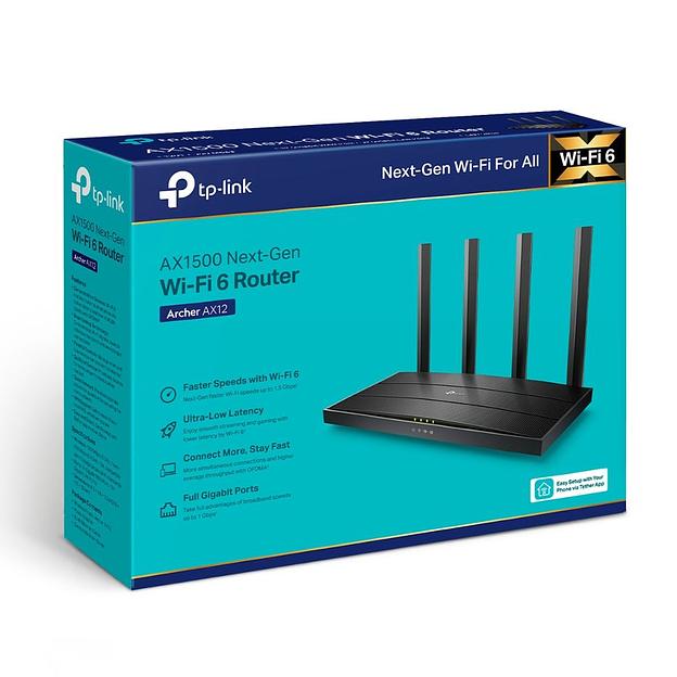 TP-Link Archer AX12 AX1500 Беспроводной двухдиапазонный гигабитный маршрутизатор Wi-Fi 6 фото 3