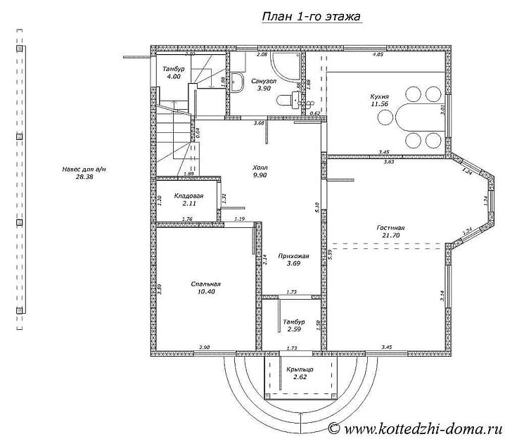Коттедж 141,5 м² под заказ фото 2
