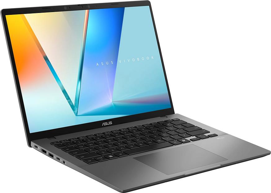 Ноутбук Asus VivoBook S14 S3407QA-SF044W Snapdragon X X1-26-100 16Gb SSD1Tb Qualcomm Adreno 14" OLED FHD+ (1920x1200) Windows 11 Home grey WiFi BT Cam (90NB16B2-M004B0) фото 3