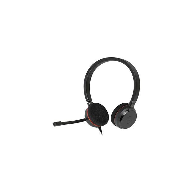 Гарнитура Jabra Evolve 20 MS Stereo, для контактных центров, накладные, проводные, черный [4999-823-109] фото 1