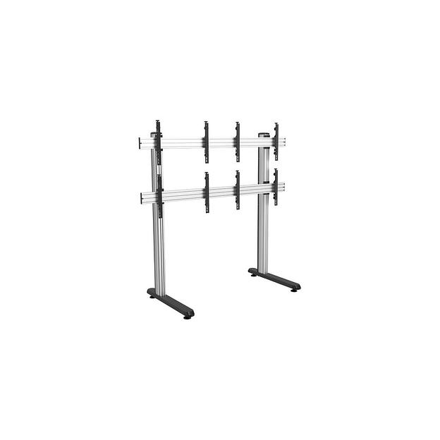 Стойка для телевизора Cactus CS-FS-TV4-PRO, 45-55", напольный, мобильный, черный фото 1